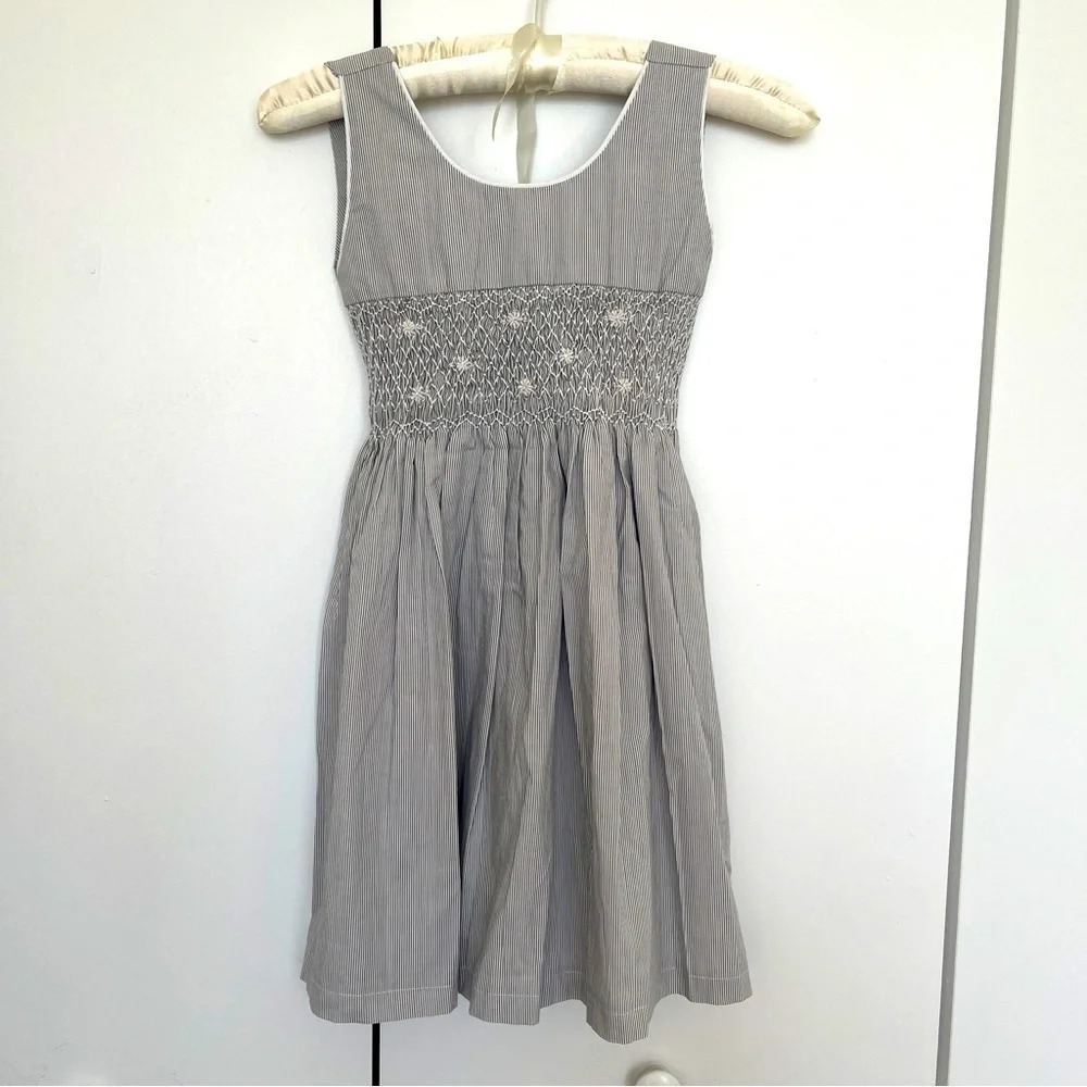 Dress‎ smocks sleeveless 6T Acanthe gray